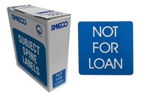 PRINTED SPINE LABEL /PERMANENT 19 H X 19 W MM NOT FOR LOAN/PKT 500