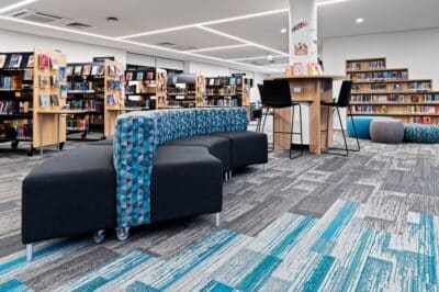 St. John Paul College School Library Interior Design - NSW